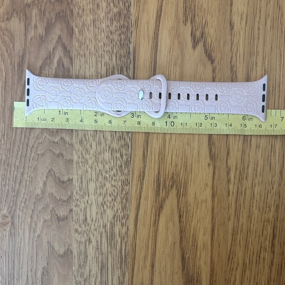 Floral Cutout Apple Watch Bands in Pink and Gray